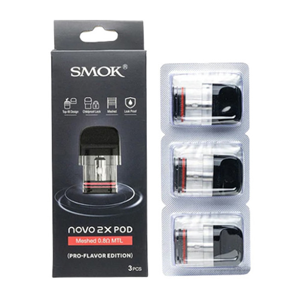 SMOK Novo 2X Replacement Pods (3x Pack)
