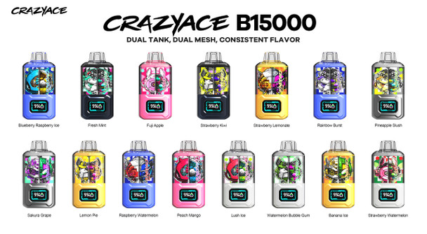 CRAZYACE B15000 Disposable Vape (5%, 15000 Puffs)