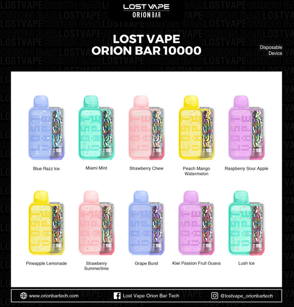 Lost Vape Orion Bar 10000 Disposable Vape - NEVADA CUSTOMERS ONLY