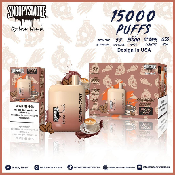 Snoopy Smoke Extra Tank 15000 Disposable Vape (5%, 15000 Puffs)