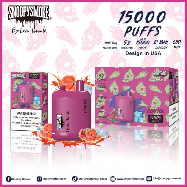 Snoopy Smoke Extra Tank 15000 Disposable Vape (5%, 15000 Puffs)