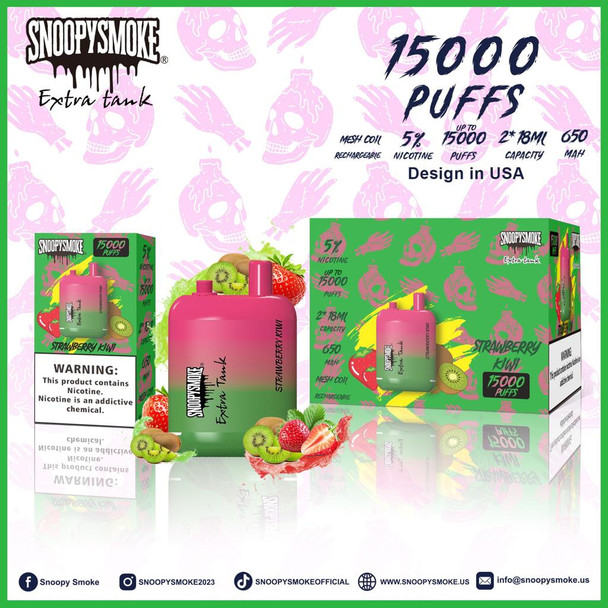 Snoopy Smoke Extra Tank 15000 Disposable Vape (5%, 15000 Puffs)