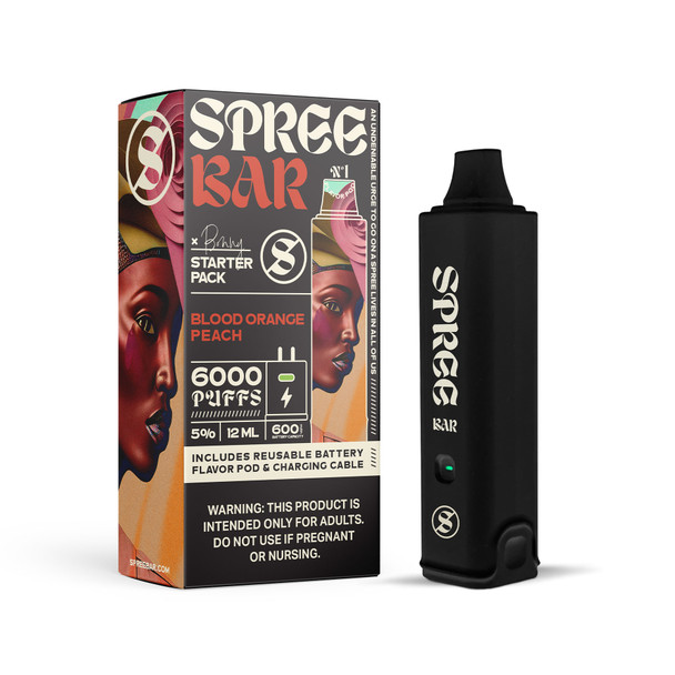 Spree Bar 6000 Starter Kit Disposable Vape (5%, 6000 Puffs)