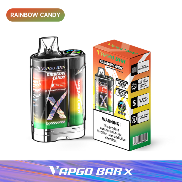 VAPGO BAR X 12000 Disposable Vape (5%, 12000 Puffs)