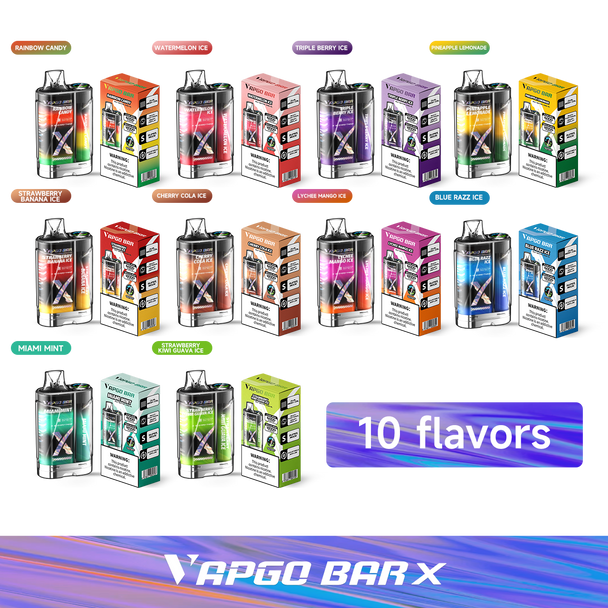 VAPGO BAR X 12000 Disposable Vape (5%, 12000 Puffs)