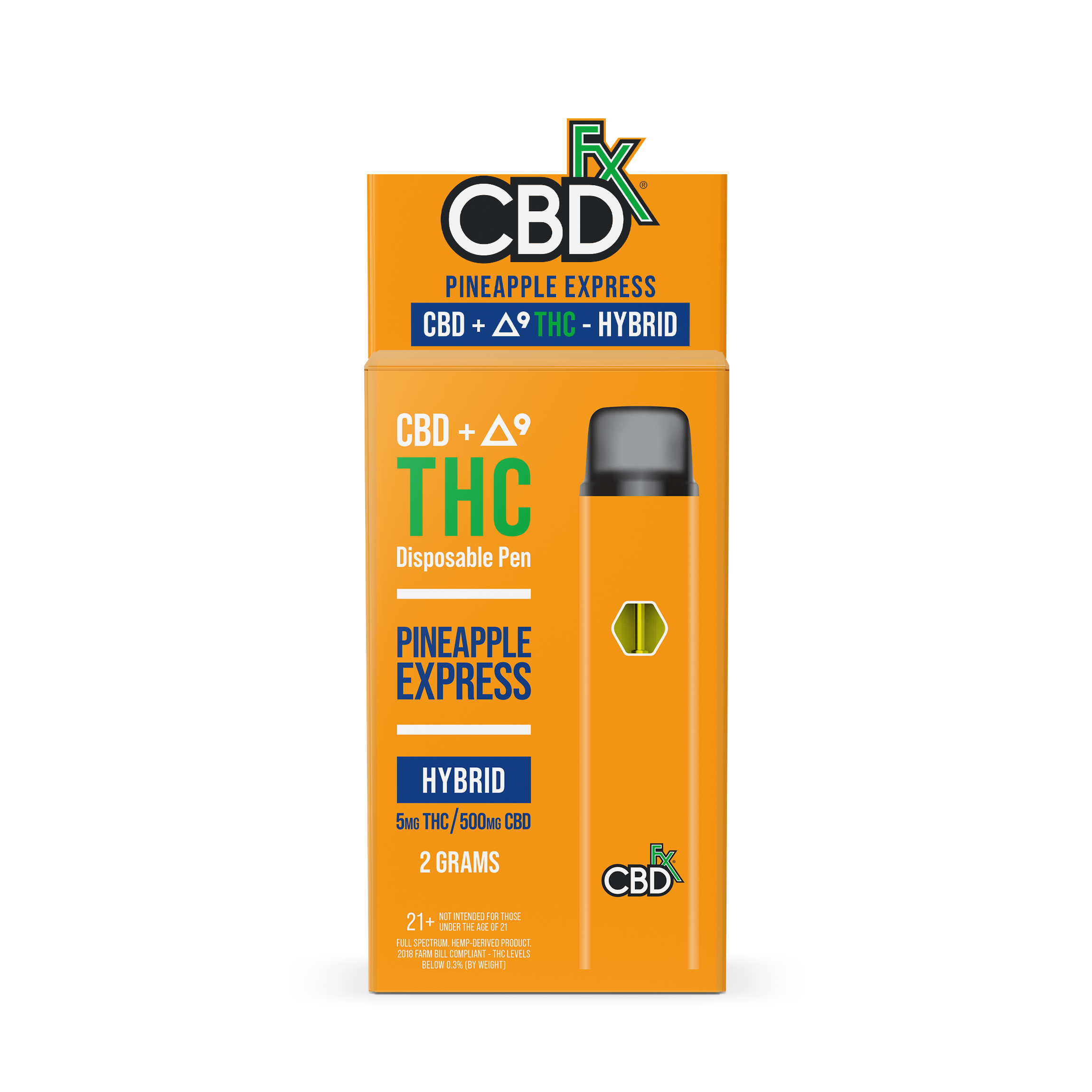 CBDfx Delta 9 + CBD 2g Disposable Vape Pen - EightCig LLC