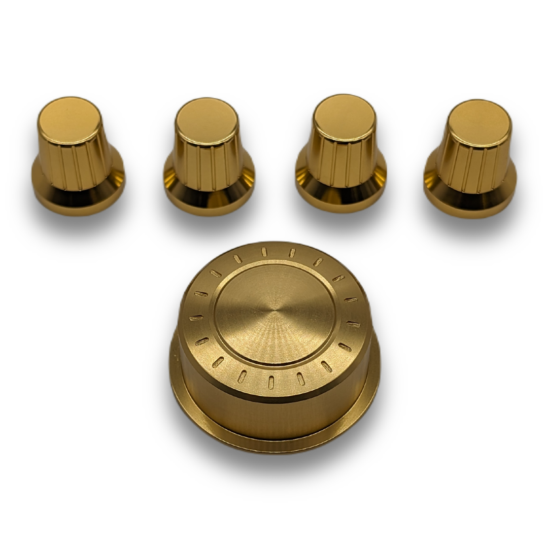 BILLET ALUMINUM Jog and Knob Set SILVER / GOLD / RED / GUNMETAL