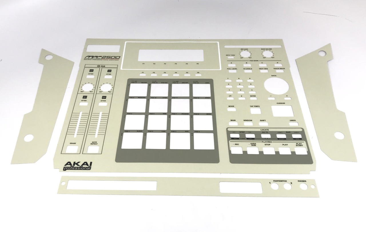 Akai MPC 2500 Classic 2000 XL Style Faceplate Skin - Cream Color