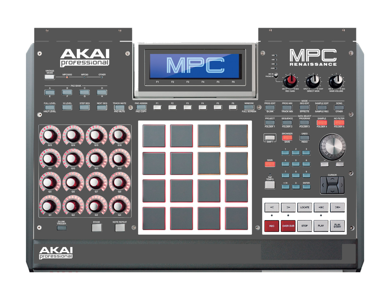 Akai MPC Renaissance Faceplate Skin - Choose Color