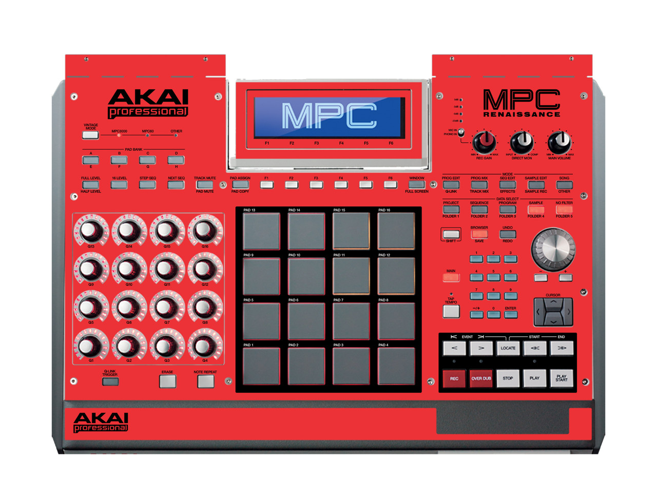 Akai MPC Renaissance Faceplate Skin - Choose Color
