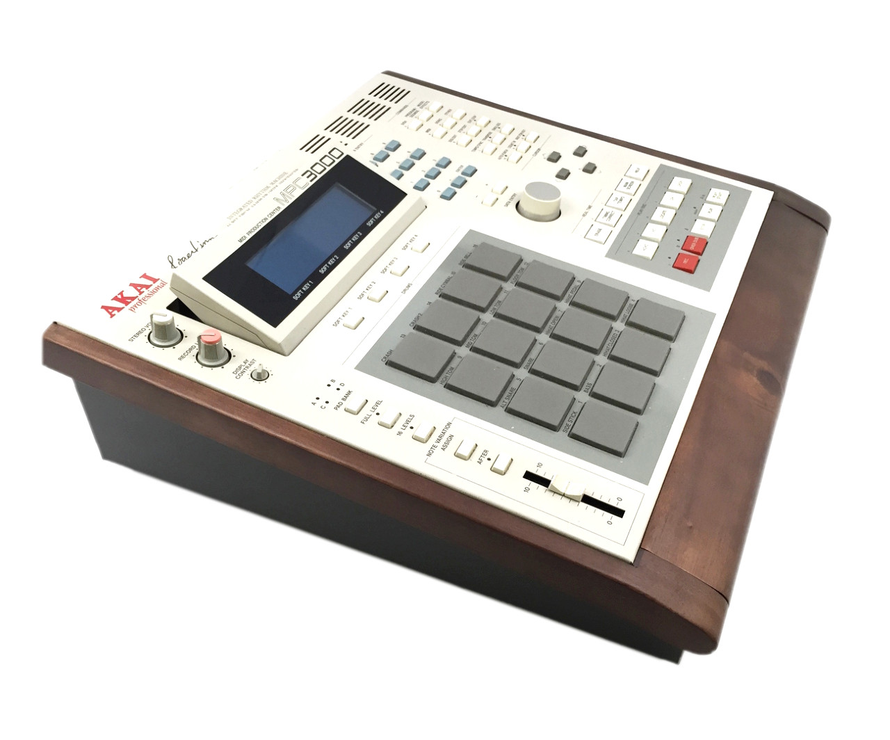 Akai MPC 3000 Walnut Wood Side / Front Panel Kit Cheeks