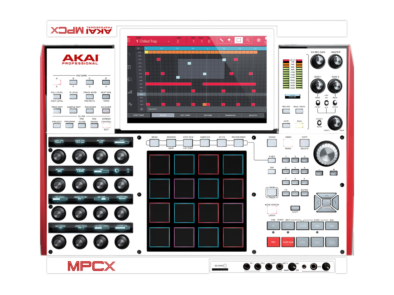 Akai MPC-X Custom Color Faceplate Skin Kit Cover Case