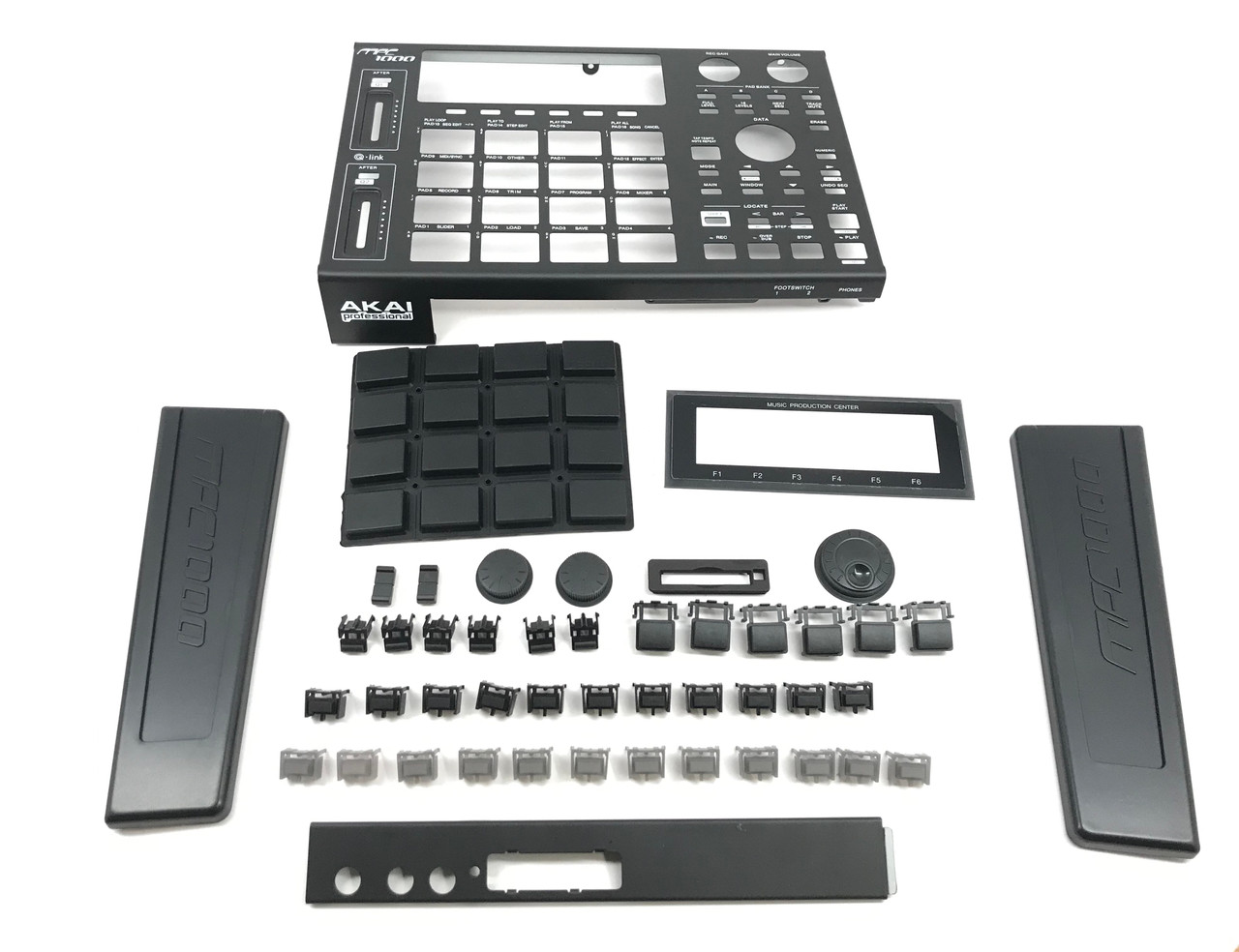 Full Black Out Button Knob Kit w/ Casings - Akai MPC1000