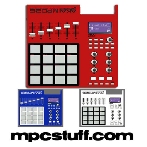 Akai MPD 26 Color Faceplate Skin - Choose Color Akai MPD 26 Color Faceplate Skin - Choose Color
