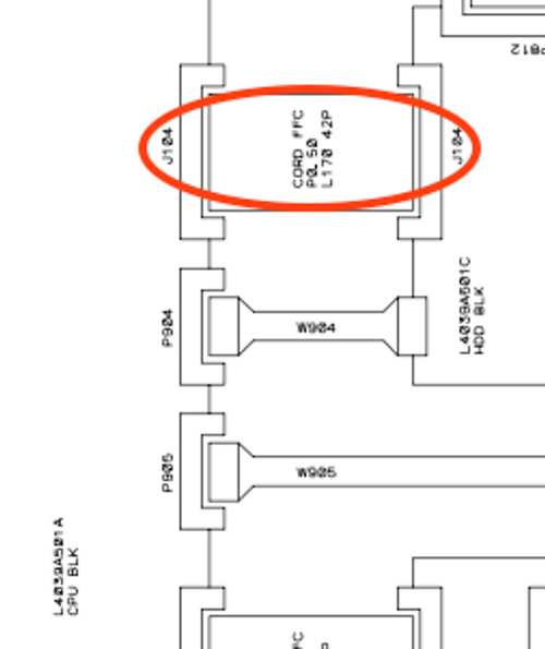 Cord, FFC PO. 50 L170, 42-Pin - MPC2500