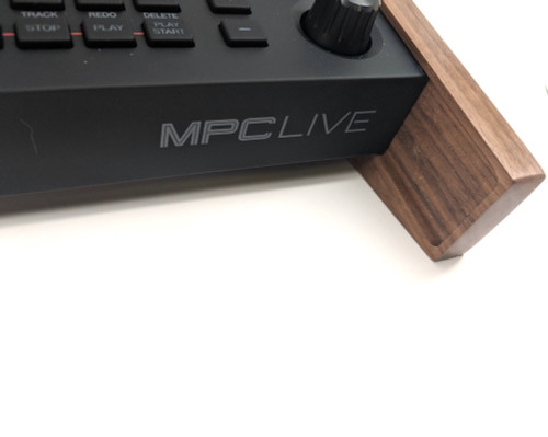Wood Side Panel Tilt Stand - Akai MPC Live - Walnut Portable Table