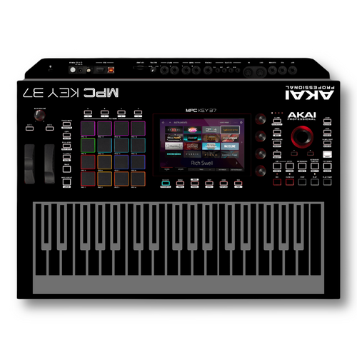 Akai MPC Key 37 Faceplate Casing Skin - Black / White / Retro - SK-MPCKEY37 Akai MPC Key 37 Faceplate Casing Skin - Black / White / Retro - SK-MPCKEY37