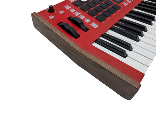 WOOD SIDE PANELS FOR AKAI MPC KEY 37 - POLISHED WALNUT