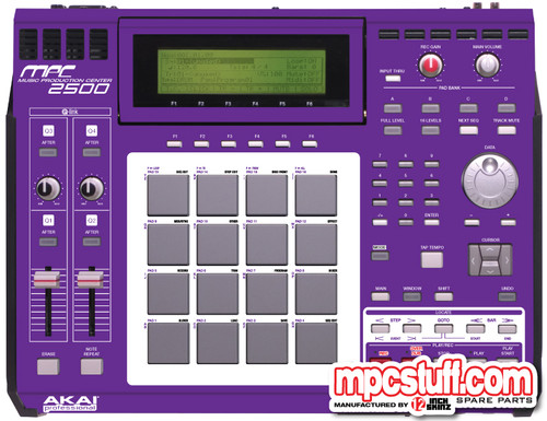 AKAI  MPC 2500+mpc stuffカスタムパーツ Akai MPC 2500 Special Edition Style Faceplate Skin - SE White