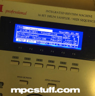 Akai MPC 2000 Blue LCD Screen Replacement