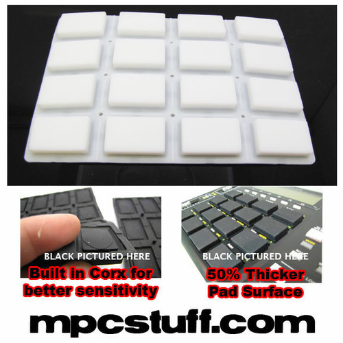 Akai MPC 1000 Extra Sensitive Thick Fat Pad Set ( White )