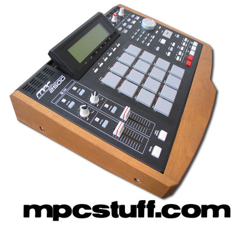 Akai MPC 2500 Wood Side Panel End Cap Kit (Dark) - MPCstuff - Akai