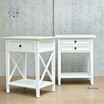 Full-length view of the Hampstead 1 and 2 Drawer bedside tables, capturing their elegant height and proportions
