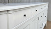 Detailed image focusing on the finish of the Louis Curved 300cm Buffet, showing its quality and craftsmanship
