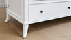 Close-up of the leg design featuring the unique and stable construction.