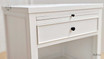 Close-up of drawer front of Piastri 1 Drawer Nightstand showcasing the hand-carved molding.