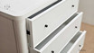 Angled top-down view of the Brynmore Chest highlighting the top surface and drawer layout.