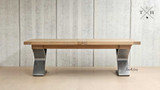 Quinn Extendable Dining Table, elegantly crafted with a contemporary metal base, extends from 250cm to 350cm