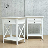 Full-length view of the Hampstead 1 and 2 Drawer bedside tables, capturing their elegant height and proportions