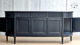 Frontal view of the Louis Buffet with side doors open, demonstrating functionality