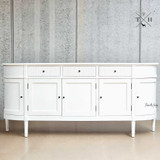 Frontal view of the Louis Sideboard, demonstrating functionality