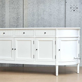 Angled view of the Louis Sideboard, giving a comprehensive look at its design