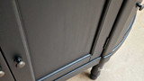Focus on the lower section of the Louis Buffet, emphasising its leg and paint design.