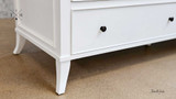 Close-up of the leg design featuring the unique and stable construction.