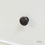 Close-up of the drawer handle detailing the elegant hardware.
