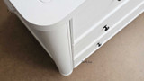 Top view of the Brynmore 3 Drawer Chest showing the elegant mouldings