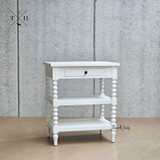 Angled view of the Montclair Bedside Table highlighting the timeless design