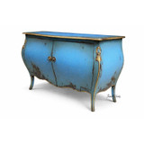 Hyacinth Commode/Sideboard side angle emphasising depth of colour and hand-finished detailing.