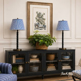 Modern Hamptons style media unit with elevated legs