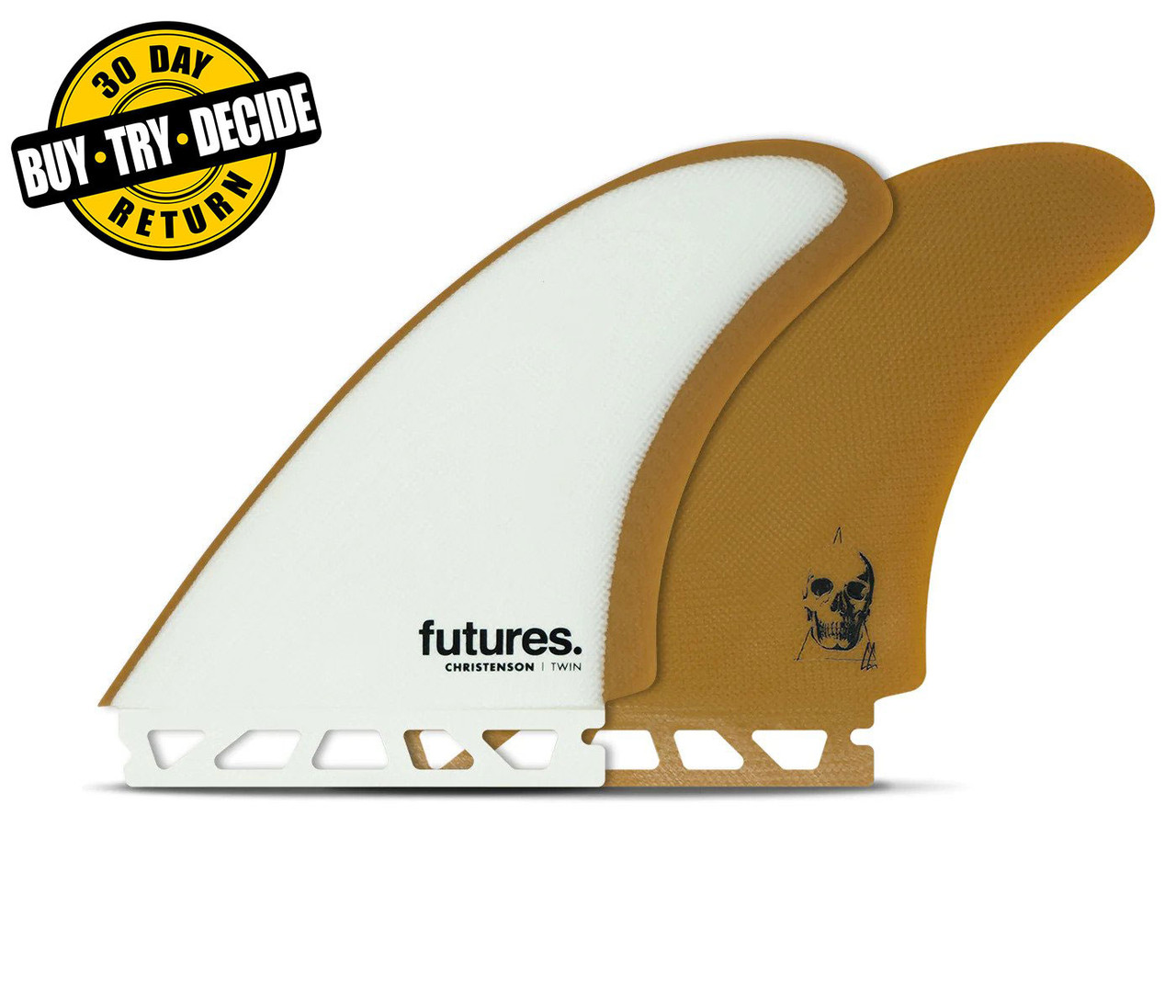 Christenson Fiberglass Twin Fin Futures - USEDSURF