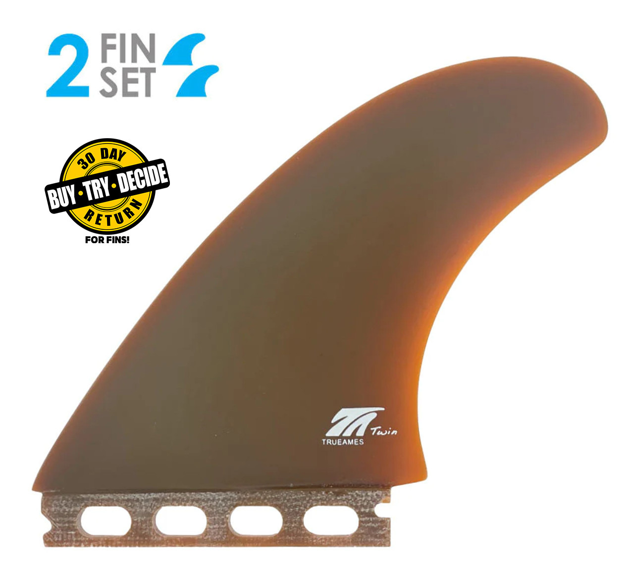 True Ames - TA Twin Solid Fiberglass Single Tab - USEDSURF