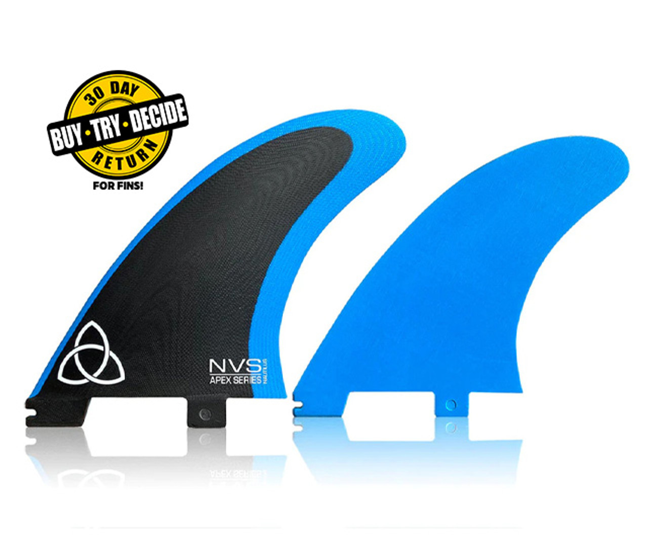 Naked Viking Surf (FCS II Compatible) Nautilus Twin Fin +