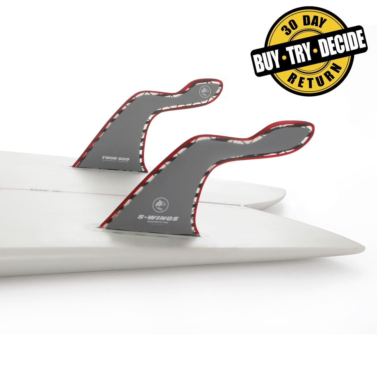 FCS1用　S-wing fin 520ツインフィン FCS1用 S-wing fin 520ツインフィン - メルカリ