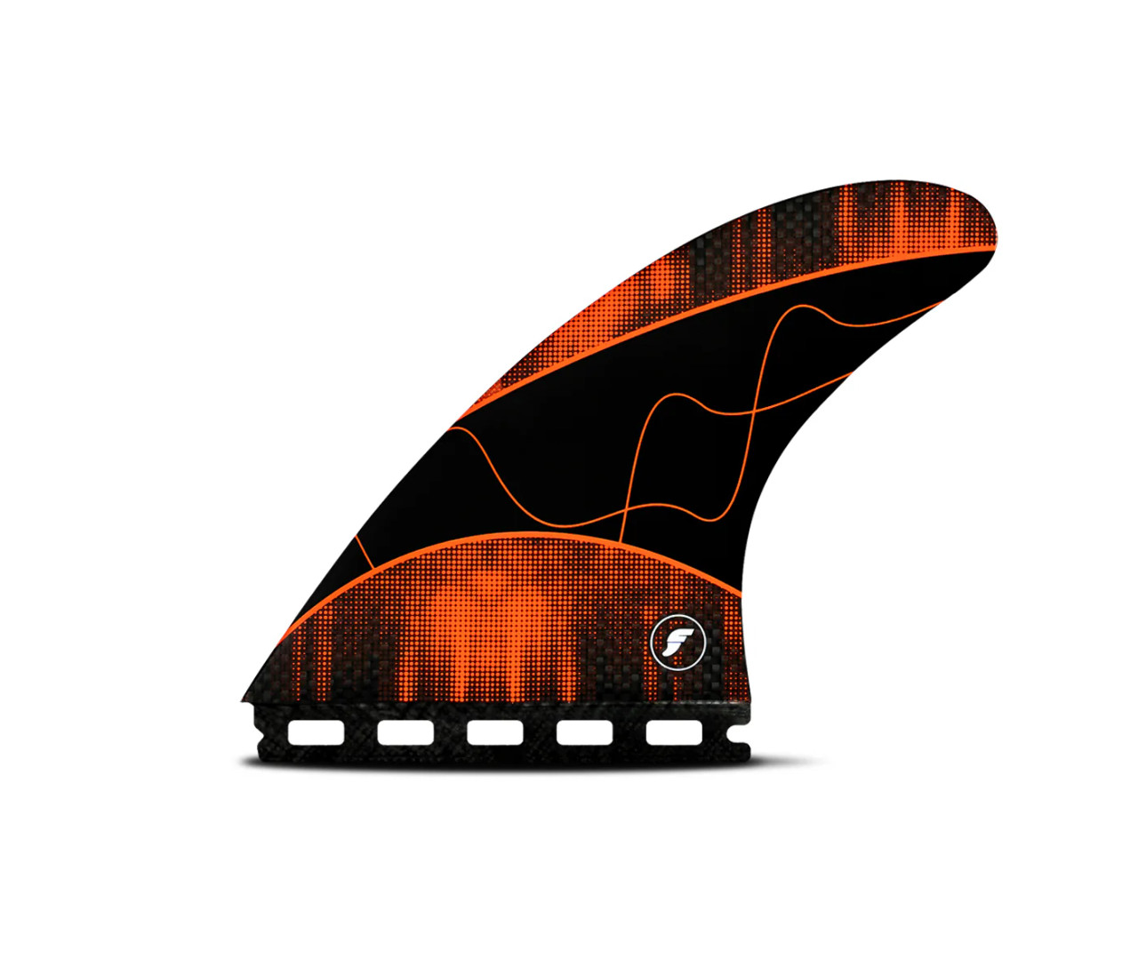 Futures Jack Robinson Large Techflex Thruster - Black/Orange