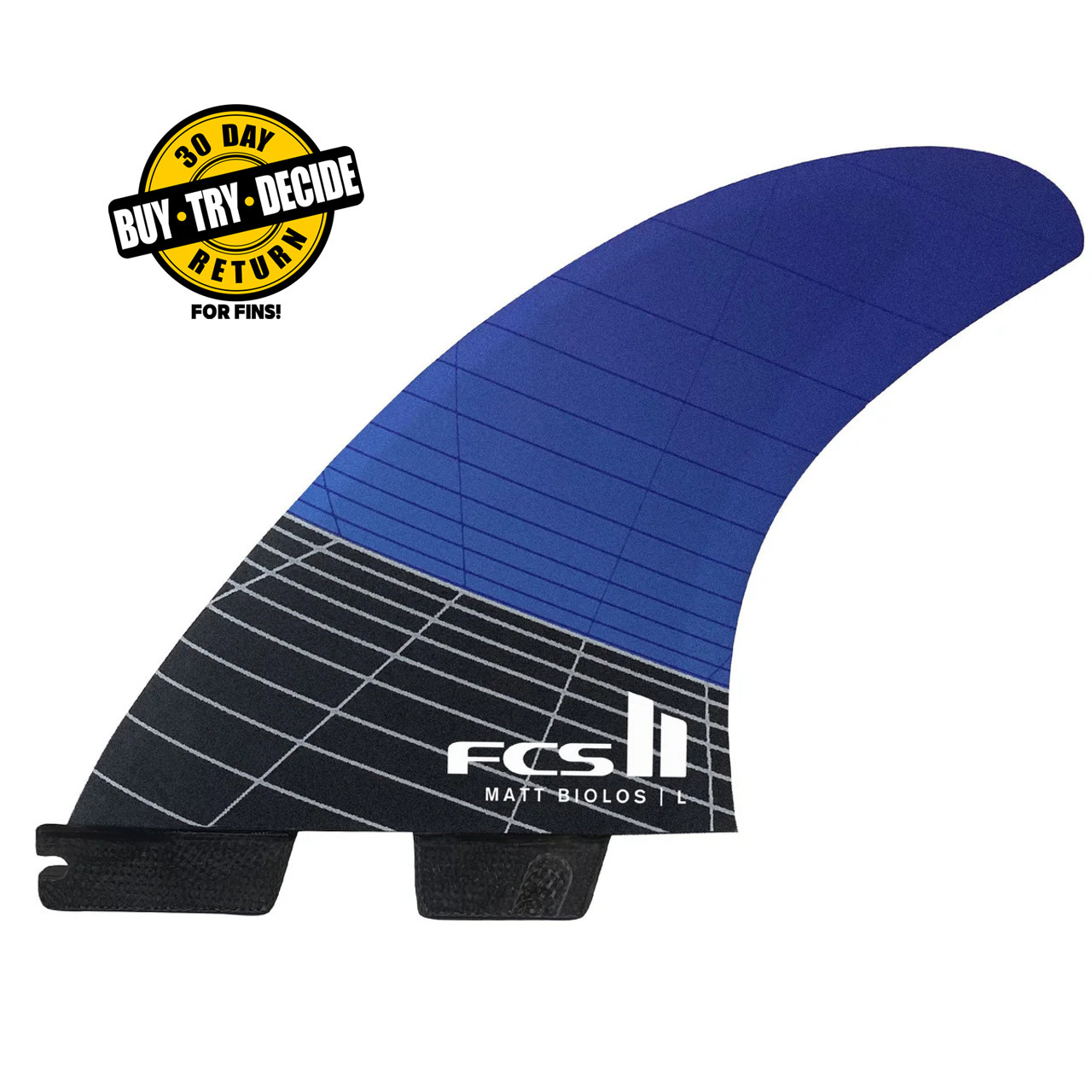 美品FCS II MB large FCS II Matt Biolis MB 2025 Tri Fins - USEDSURF