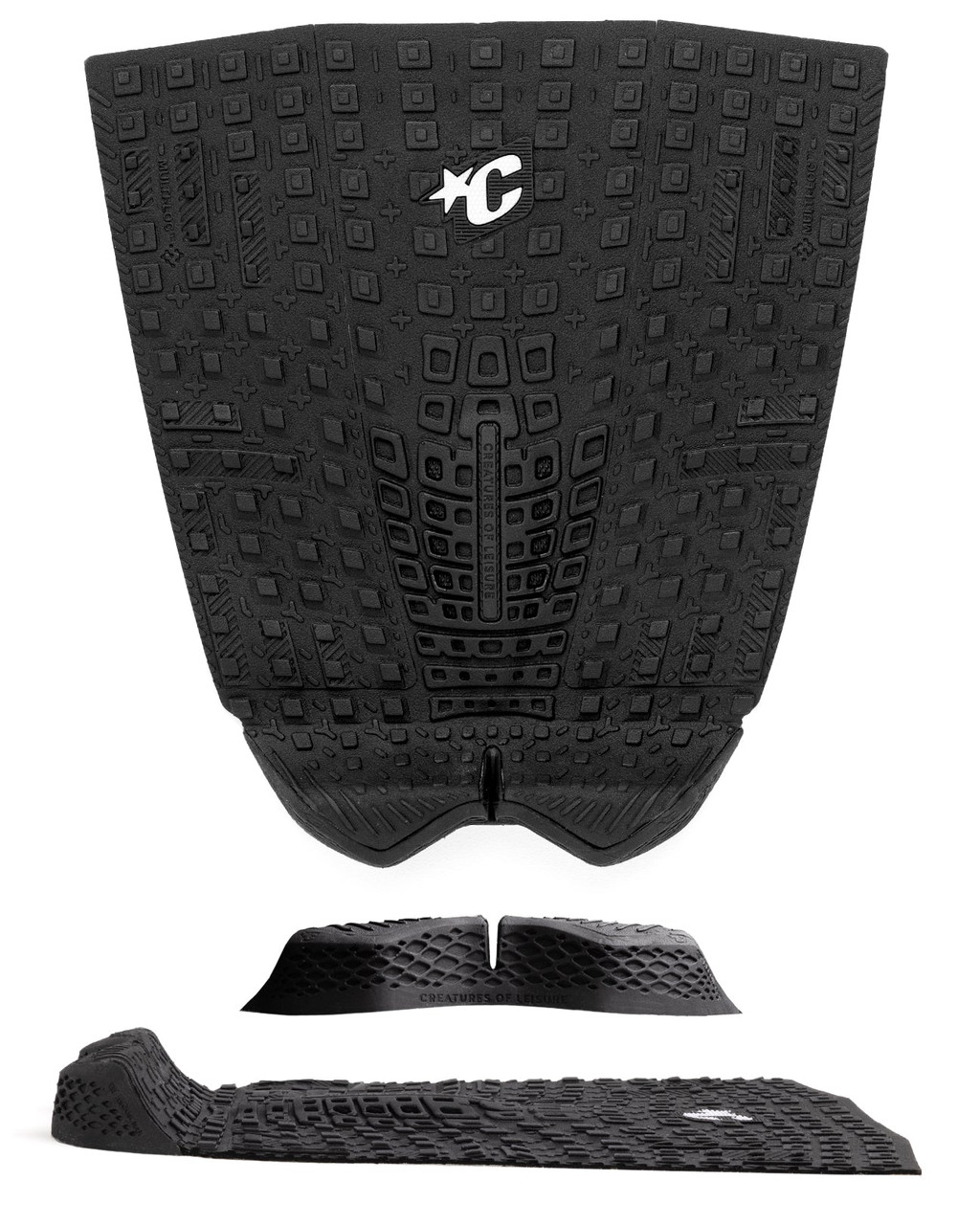 CREATURES OF LEISURE サーフボードパッド モデル4 ブラック Creatures of Leisure - Proto 1.4 Pintail Traction Pad - USEDSURF